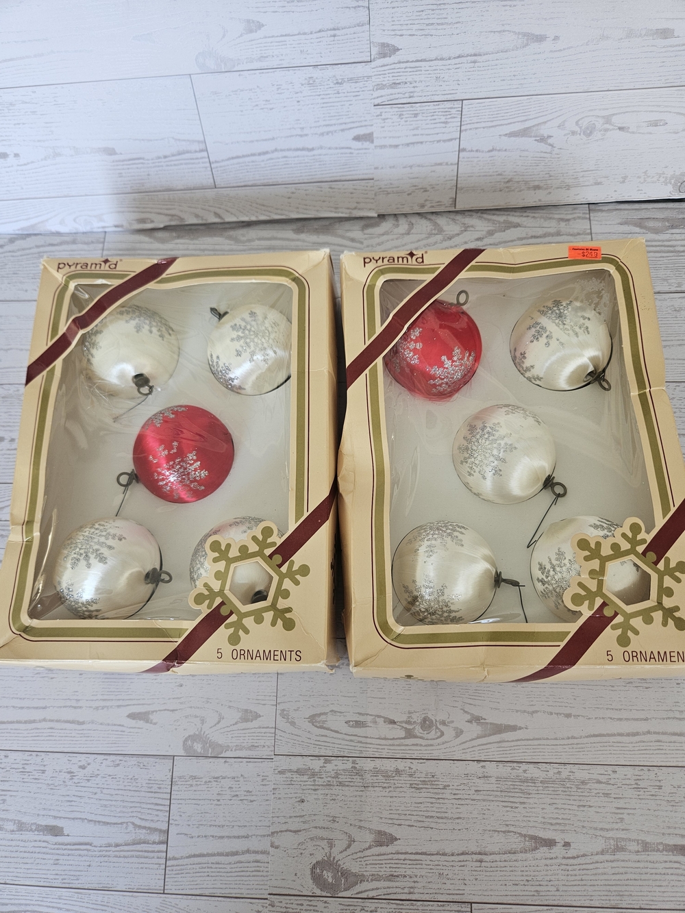 VINTAGE SATIN CHRISTMAS ORNAMENTS